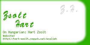 zsolt hart business card